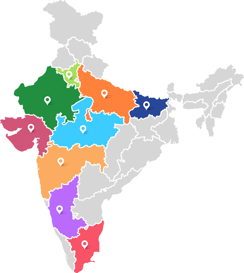 Arsiga Solar warehouse network across India