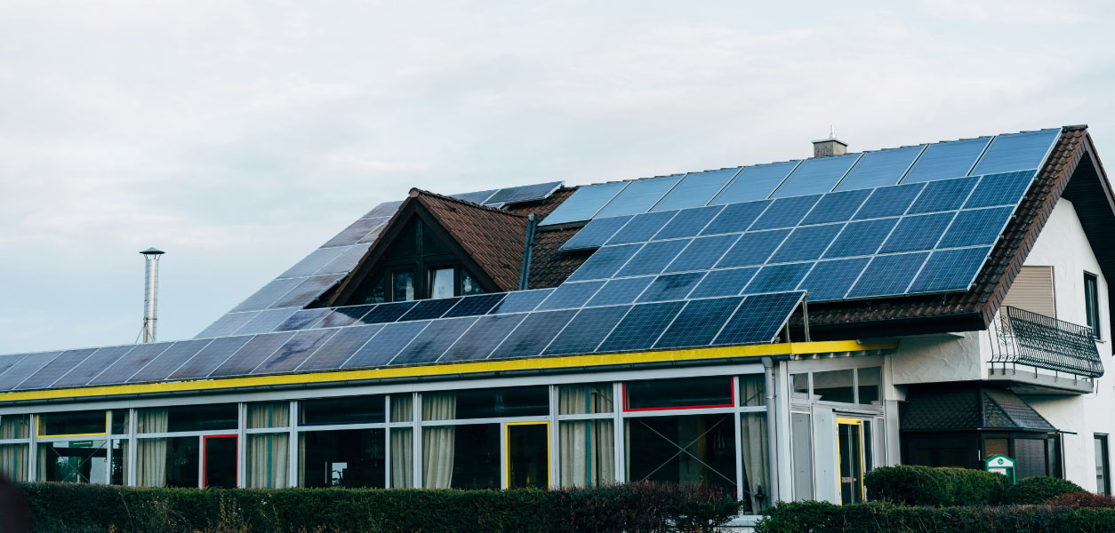Industrial solar installation